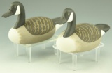 Lot 3465B - Pair of Capt. Roger Urie Rock Hall MD miniature Canada Geese signed
