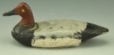Lot 3473 - Doug Jester, Chincoteague, VA miniature carved Canvasback drake in original  paint circa