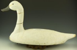 Lot 3495 - Extremely RARE Alvin Meekins, Hoopersers Island, MD Swan decoy with chain  keel,