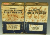 Lot 3497 - (2) Vintage Dupont Improved Military Rifle Powder tins
