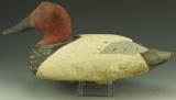 Lot 3524 - Old Working Canvasback Drake decoy unsigned
