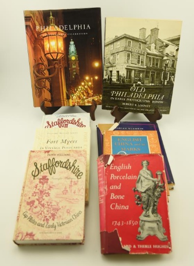 Lot 1109 - Boxlot of Antique reference books: Staffordshire Cups and Plates and Early Victorian