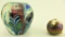 Lot 1272 - (2) Studio art glass paperweights