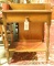 Lot 1383 - Early 19thC MD softwood wash stand with dovetailed gallery (16 ½” in depth, 24” in