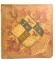 Lot 1388 - Antique panel painted with family crests on both sides with Latin phrases beneath each