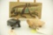 Lot 1453 - (2) carved wood animals and a plaque: one is a frog and the other is a turtle which