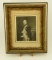 Lot 1562 - Unusual print or embroidery on silk depicting Napoleon: framed in a gessoed and gilt