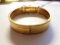 Lot 1647a - Hayward gold filled mourning bracelet with black enamel