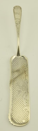 Lot 1228 - Early S. Kirk & Son coin silver fish server (5.4 ozt)