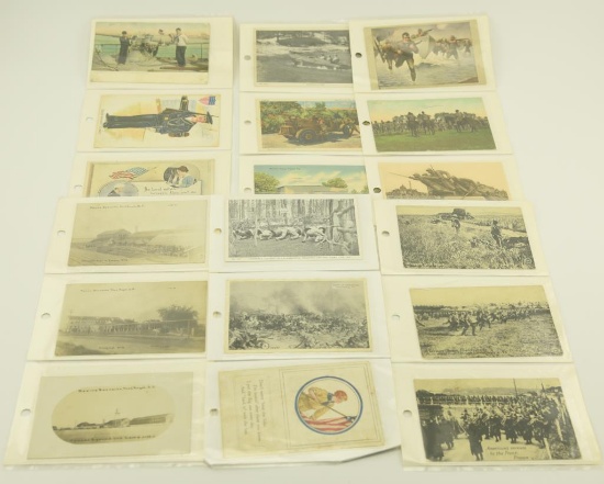 Lot 1242 - (35) Military related postcards: included in the lot are 4 early real photo postcards