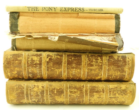 Lot 1661 - (5) Books: 2 volumes of History of Maryland by J. Thomas Scharf and published in 1879,