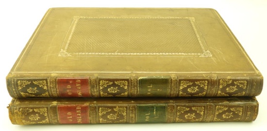 Lot 1684 - Volumes I & II of Old England: A Pictorial Museum of Regal, Ecclesiastical, Municipal,