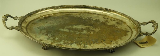 Lot 1690a - London hallmarked sterling silver pierced basket with swing handles: 23.9 ozt