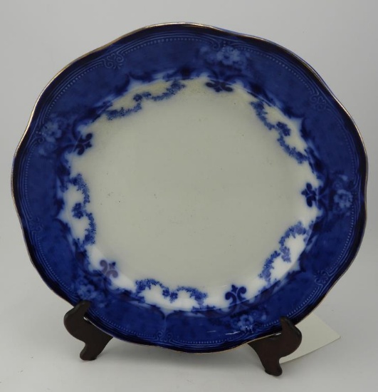 Lot 1691 - Large Verona pattern flow blue charger
