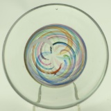 Lot 1278 - Art Glass swirled disk paperweight