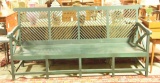 Lot 1390 - Very important hand crafted reproduction of the famous Almodington Bench c. 1770. The