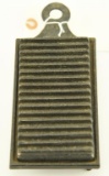 Lot 1480 - Early iron piece on trivet: appears to be some sort of mold