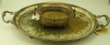 Lot 1690 - Large silver-plated silver tray