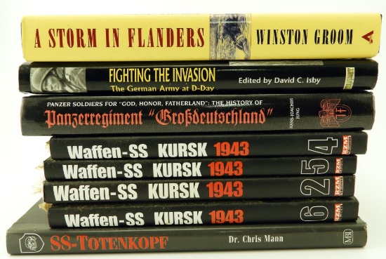 Military reference books to Include: 8 total-A Storm in Flanders by Winston Groom, Fighting the