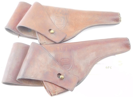 2 US issued TEXTAN 1942 leather holsters     