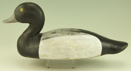 Lot #35 - Carved Bluebill Drake decoy by Earl Redding