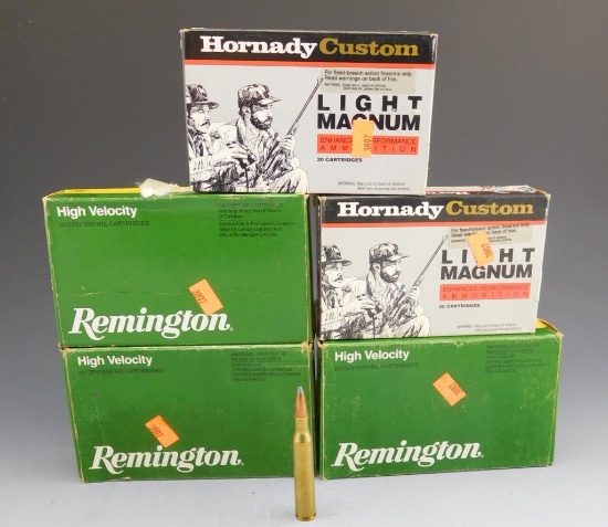 Lot #109 - (40) rounds of Hornady Custom Light MAG, 270 WIN, 140 GR, (46) rounds of  Remington,