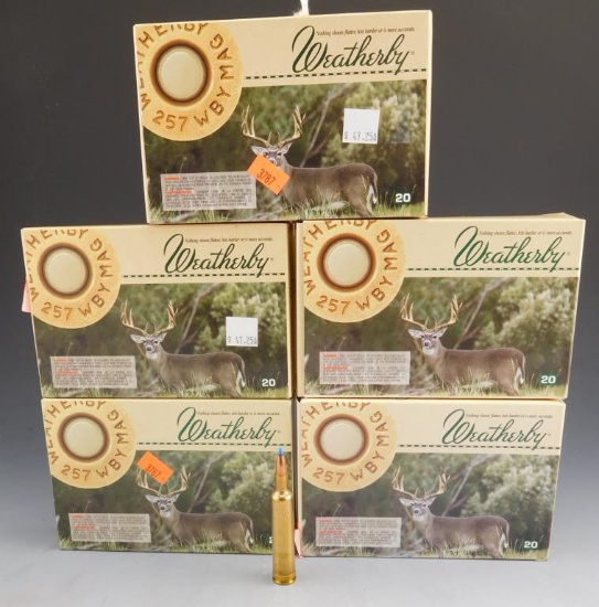 Lot #133 - (100) rounds of weatherby 257 WB MAG, 150 GR, Nosler BT,