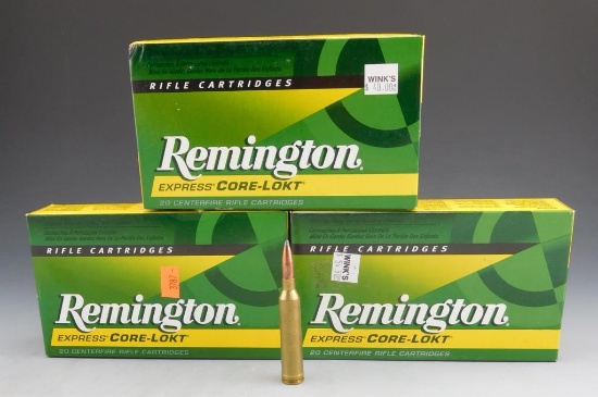Lot #144 - (64) rounds of Remington Core-lokt , 264 WIN MAG, 140 GR, Core-lokt PSP