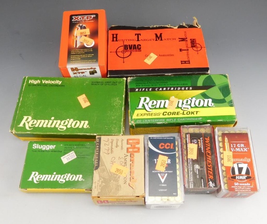Lot #202 - (50) rounds of CCI, 17 HMR, JHP, (50) rounds of Hornady, 17 HMR, VMAX, (50)  rounds