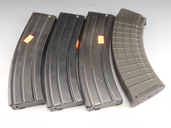 Lot #208 - (4) 7.62 x 39 (30rd) magazines Mags Can't be handed out in MD/To a MD  Resident. Mags