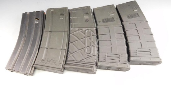 Lot #216 - (5) 5.56 x 45 30 round mags by Tapco and Sig Sauer Mags Can't be handed out in  MD/To