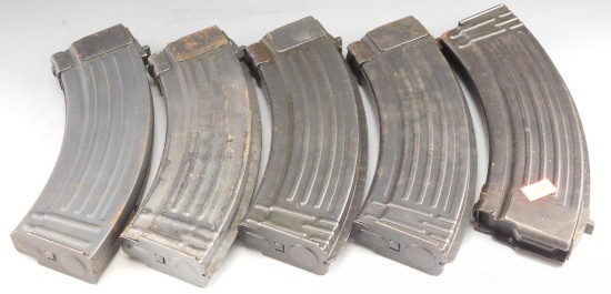 Lot #261 - (5) 30 round AK 47, metal magazine. Mags Can't be handed out in MD/To a MD  Resident