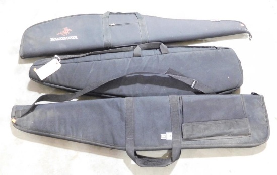 Lot #45 - Winchester Black soft sided rifle case, Springield Armory 46” soft sided case,  AR15