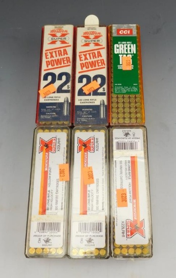 Lot #72 - (200) rounds of Western Super X, 22 Long Rifle, (100) rounds of CCI, 22 long  Rifle,