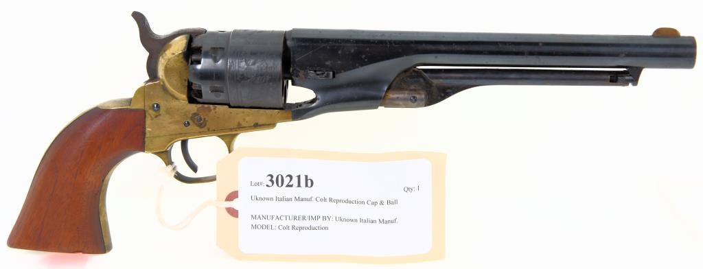 Uknown Italian Manuf. Colt Reproduction Cap & Ball Revolver