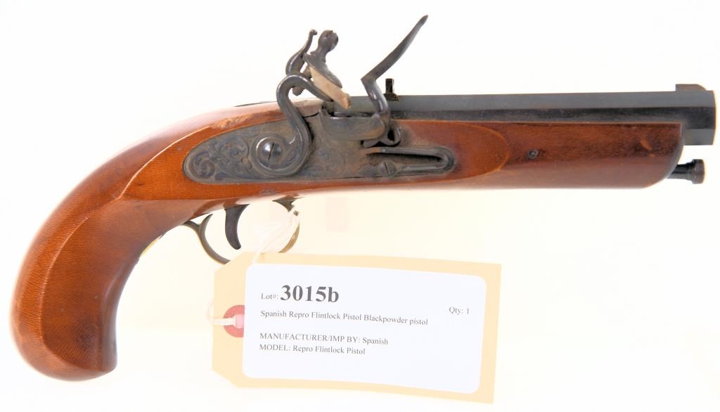 Spanish Repro Flintlock Pistol Blackpowder pistol