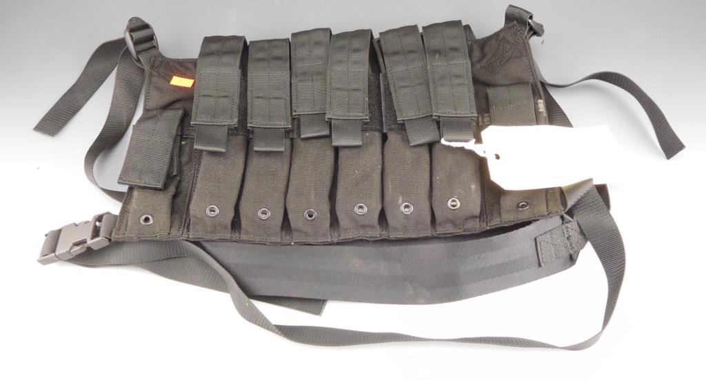 Chest Rig Vest Addon Quad SMG Mag Pouch Tactical Placards
