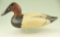 Lot #117 - George Bell Crisfield, MD Canvasback drake decoy with signed on underside with
