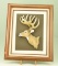 Lot #39 - Framed Resin mold of buck deer  by D. Korora (15” x 18”)