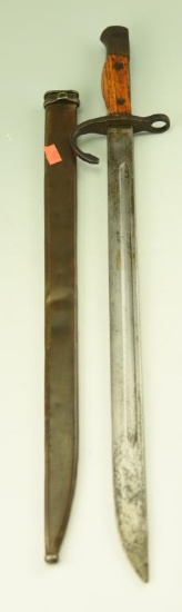 Lot #20 - Japanese Type 30 Hook Bayonet with Scabbard (NO Leather belt attachment) – 15 5/8”