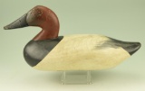 Lot #101 - Upper Bay Canvasback drake decoy signed on underside W. Olewiler Craley, PA slight