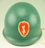 Lot #127 - US M1 WWII era Type 1 helmet with interior liner