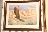 Lot #149 - “The Height of Freedom” framed Eagle Print by Randy McGovern (24” x 28”)