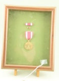 Lot #47 - Framed Bronze Star War medal