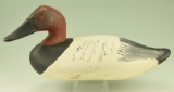 Lot #87 - Madison Mitchell Canvasback drake Decoy with turned head unsigned missing lead keel