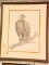 Lot #220 - Framed print of etching of Bald Eagle on branch S/N Don Russell 1971 22/650 (23” x 20”)