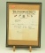 Lot #280 - The Tilghman Packing Co. Tilghman, MD phone # 2101 original Vintage framed receipt