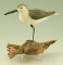 Lot #301 - Dan Brown Salisbury, MD, full body standing Plover on driftwood signed and dated May