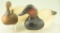 Lot #349 - Pair of Bill Joiner, Chestertown, MD 1/3 size Canvasbacks hen and drake with turned