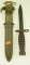 Lot #398 - US M3 Bayonet with USM8 B.M. Co. marked scabbard. 6 5/8 Blade x 11.5” OAL